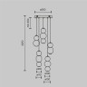 Подвесной светильник MAYTONI DROP MOD273PL-L80CH3K