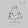 Встраиваемый светильник MAYTONI DIP HIGHT DL123-10W-2.7K-W